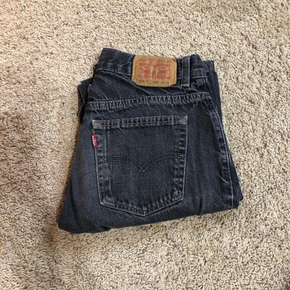 Vintage Levi’s 505 Faded Black Jeans